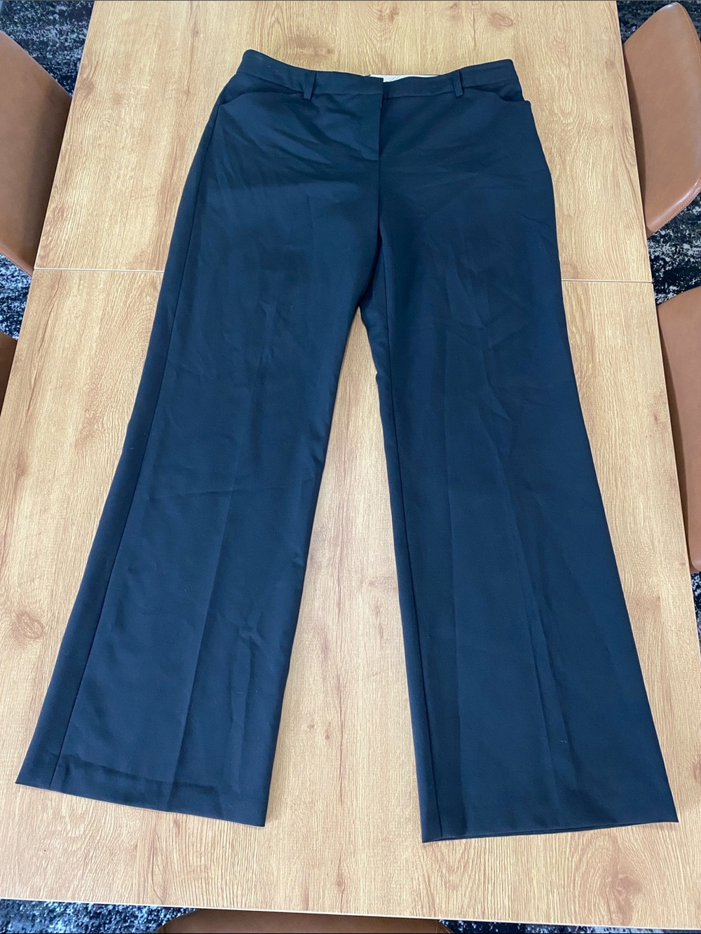 Tribal Black Wide-Leg Dress Pants